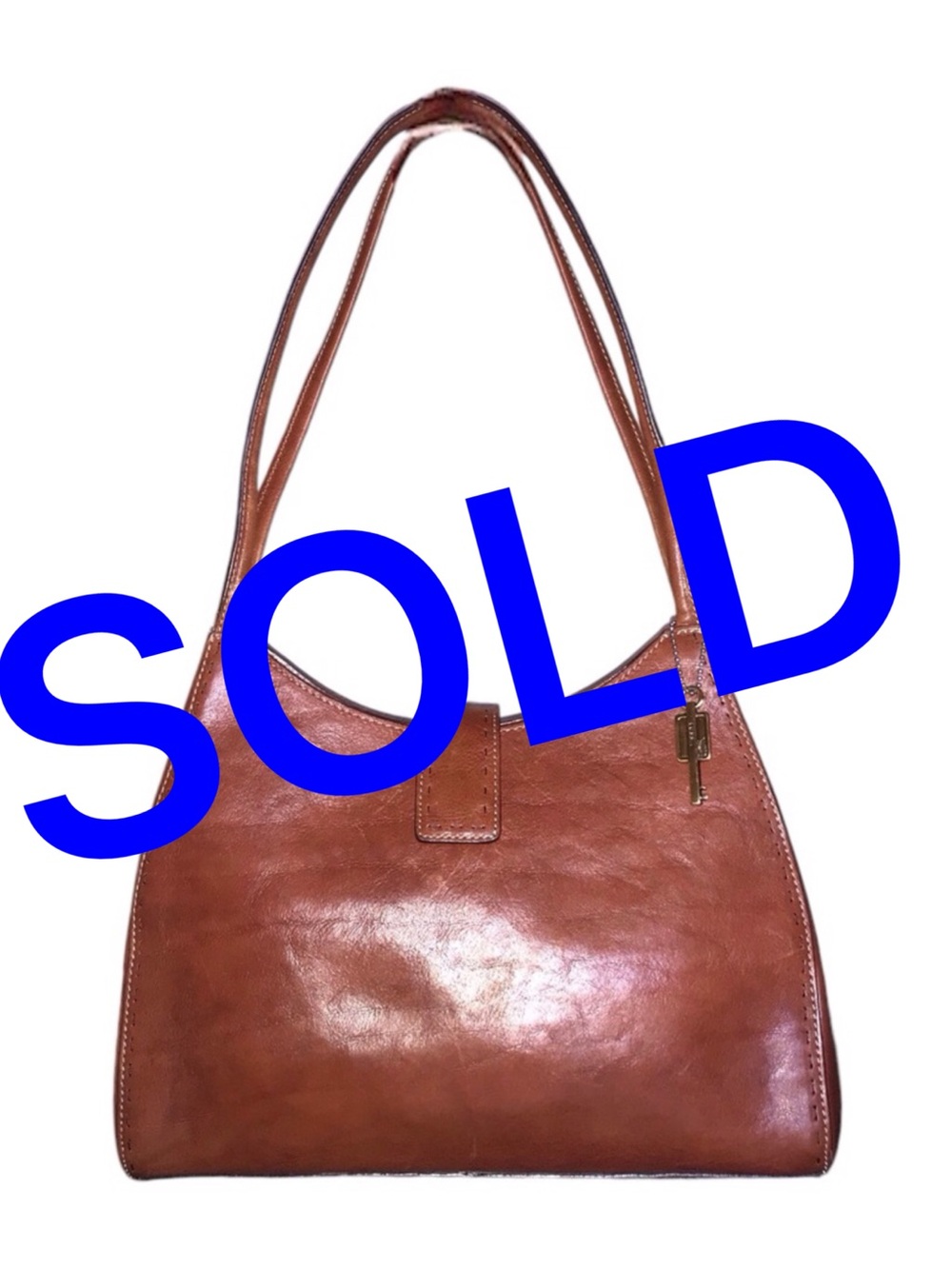Vintage Brown Fossil Shoulder Bag